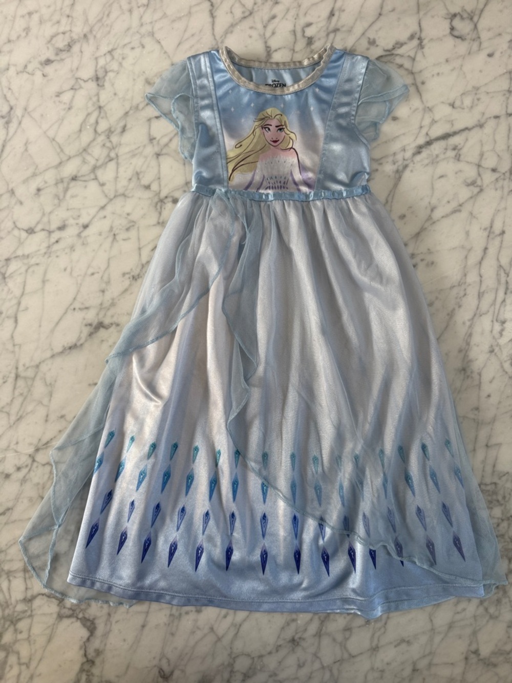 Disney Frozen Elsa Nightgown Size 5T Toddler Girls